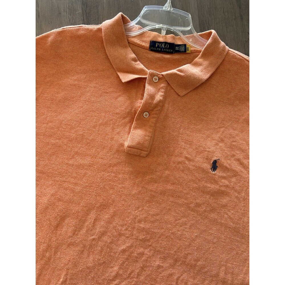 Polo Ralph Lauren Polo Shirt Mens 3XLT short sleeve Golf Orange